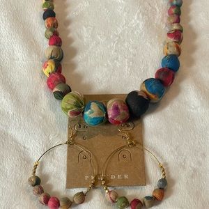 Necklace earring set plunder Posse